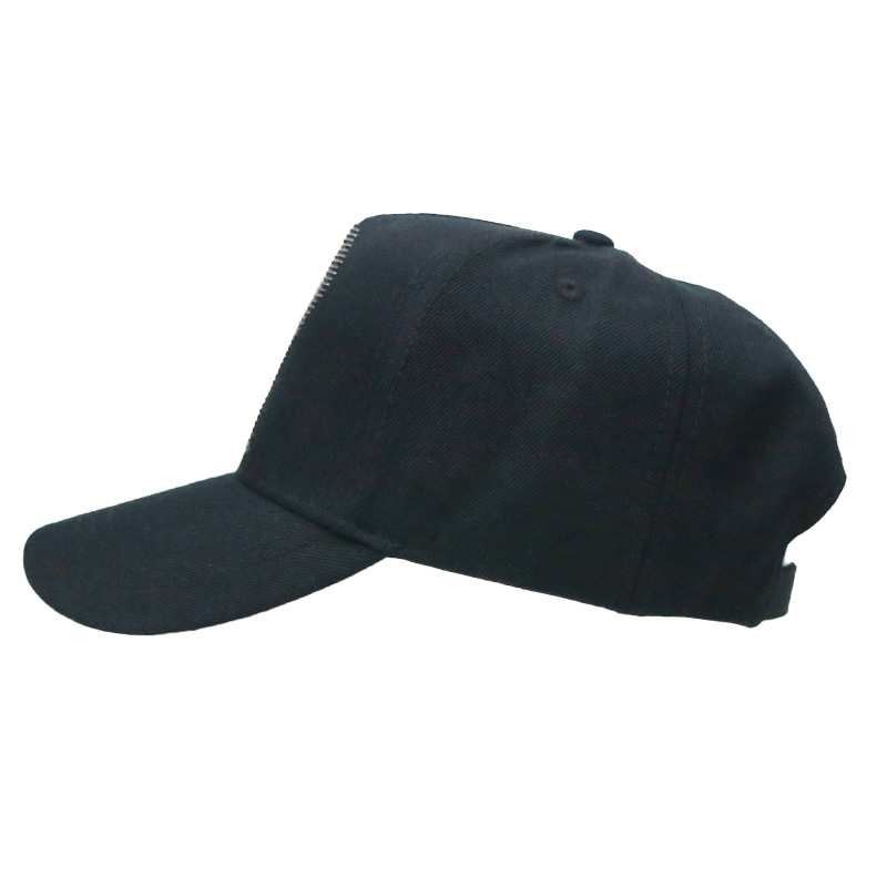 Rhinestone Cotton 5 Panel Baseball Cap Sun Proof 58cm For Adult Eco Friendly