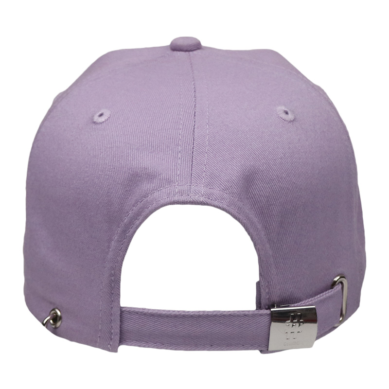 Pale Lilac Sports Fitted Hats Cotton Punk Style Metal Tassels Girlish Color