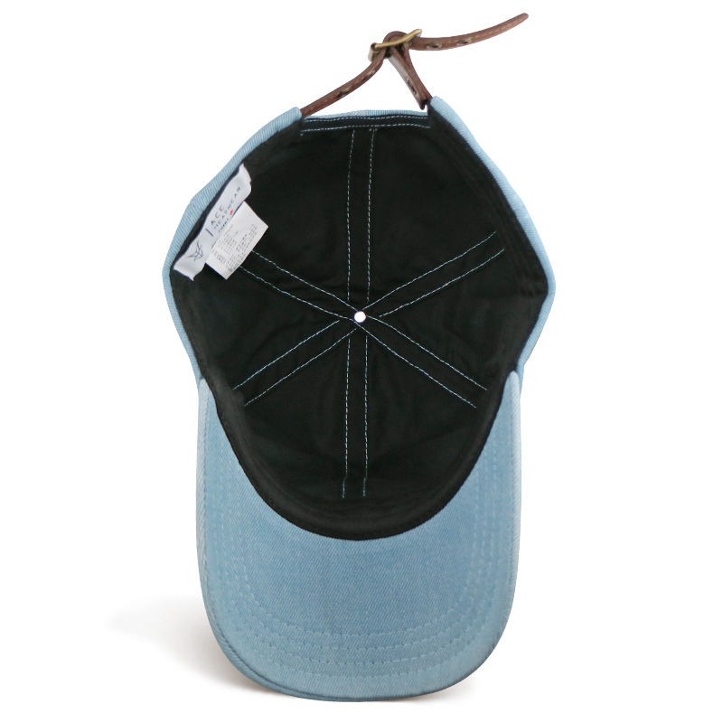 Customized cartoon embroidery washed fabric cotton adult baseball cap hat