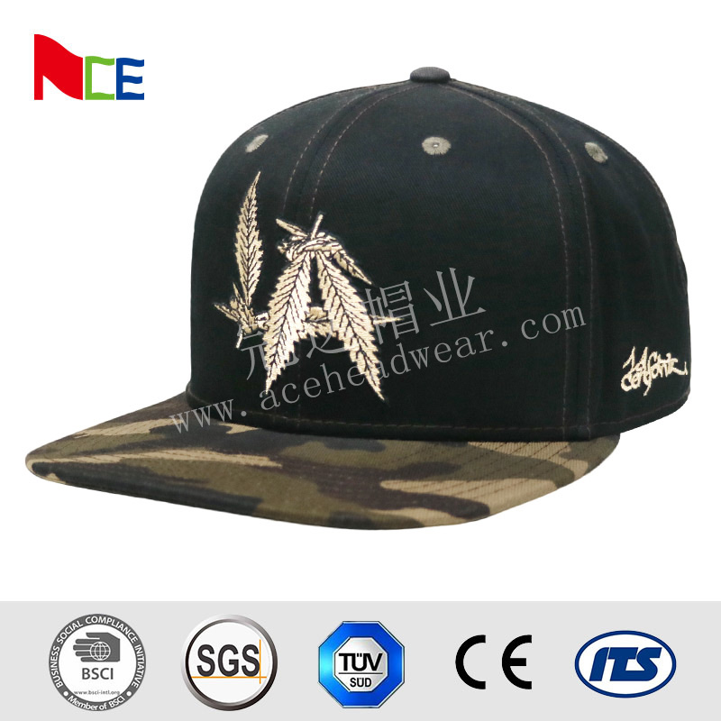Street Style Hip Hop Snapback Hats , 6 Panels Youth Snapback Hats Eco Friendly