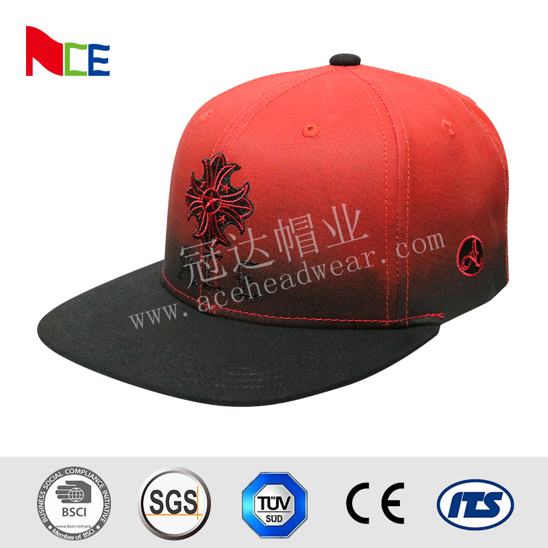 Red Tone Embroidery Cool Vintage Snapback Hats , Snapback Fitted Hats Durable