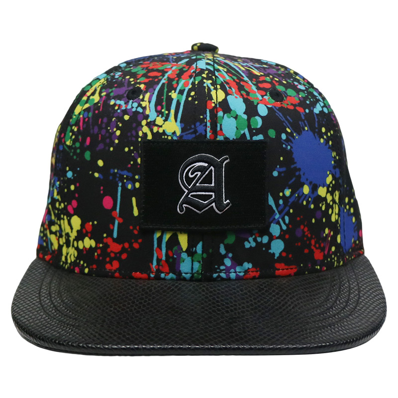 Paint - Splashing Style Womens Snapback Hats , Colorful Hip Hop Snapback Caps