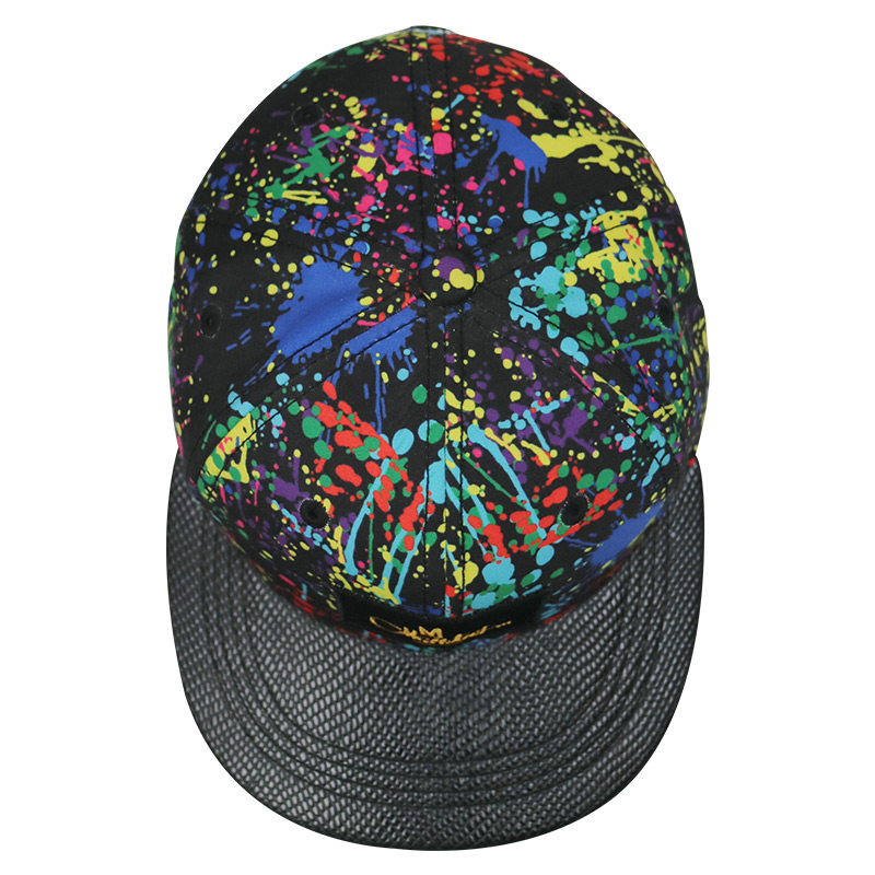 Paint - Splashing Style Womens Snapback Hats , Colorful Hip Hop Snapback Caps