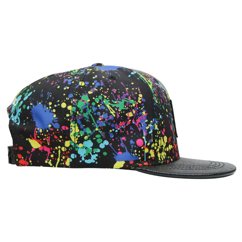 Paint - Splashing Style Womens Snapback Hats , Colorful Hip Hop Snapback Caps