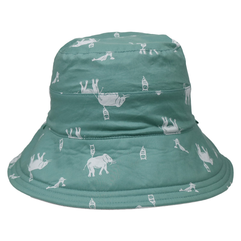 Green Sun Block Sunshade Fisherman Bucket Hat Comfortable Eco Friendly