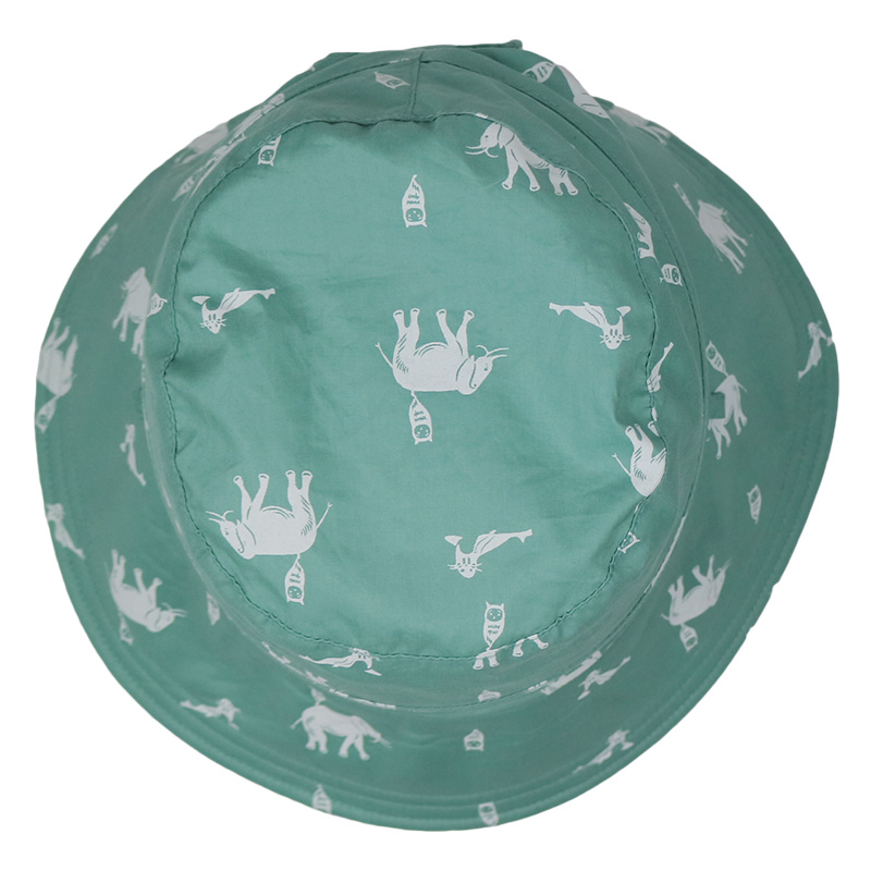 Green Sun Block Sunshade Fisherman Bucket Hat Comfortable Eco Friendly
