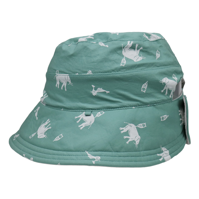 Green Sun Block Sunshade Fisherman Bucket Hat Comfortable Eco Friendly