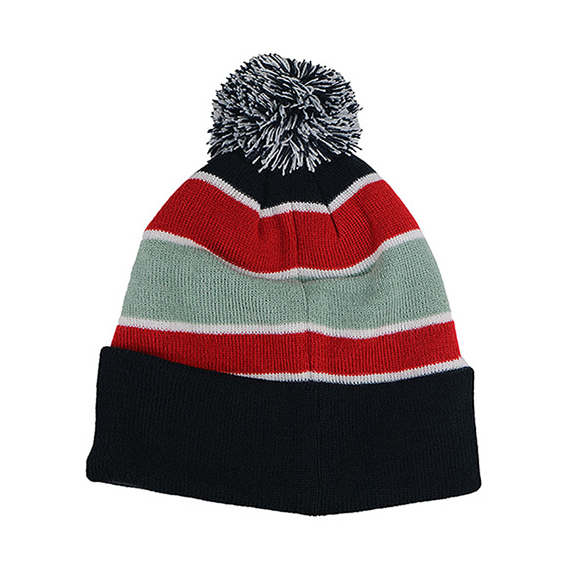 100% Merino Wool Knit Beanie Hats Embroidered Logo Plain Beanie Winter Cap