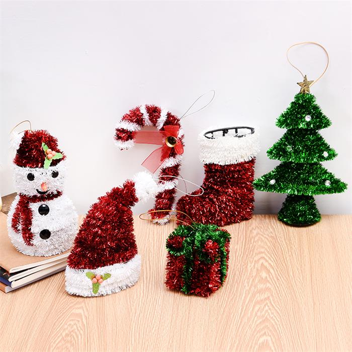 Custom christmas tree hat for home decoration ornament parts