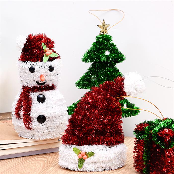 Custom christmas tree hat for home decoration ornament parts