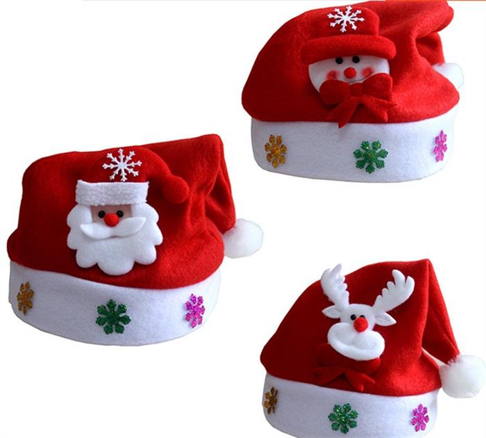 Merry christmas greetings gifts christmas hats